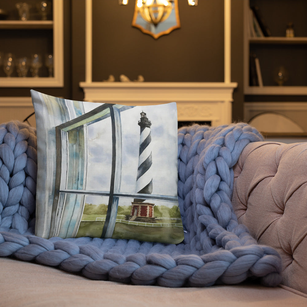 Hatteras Light  / Dunes  Premium Pillow