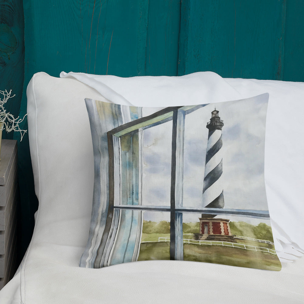 Hatteras Light  / Dunes  Premium Pillow