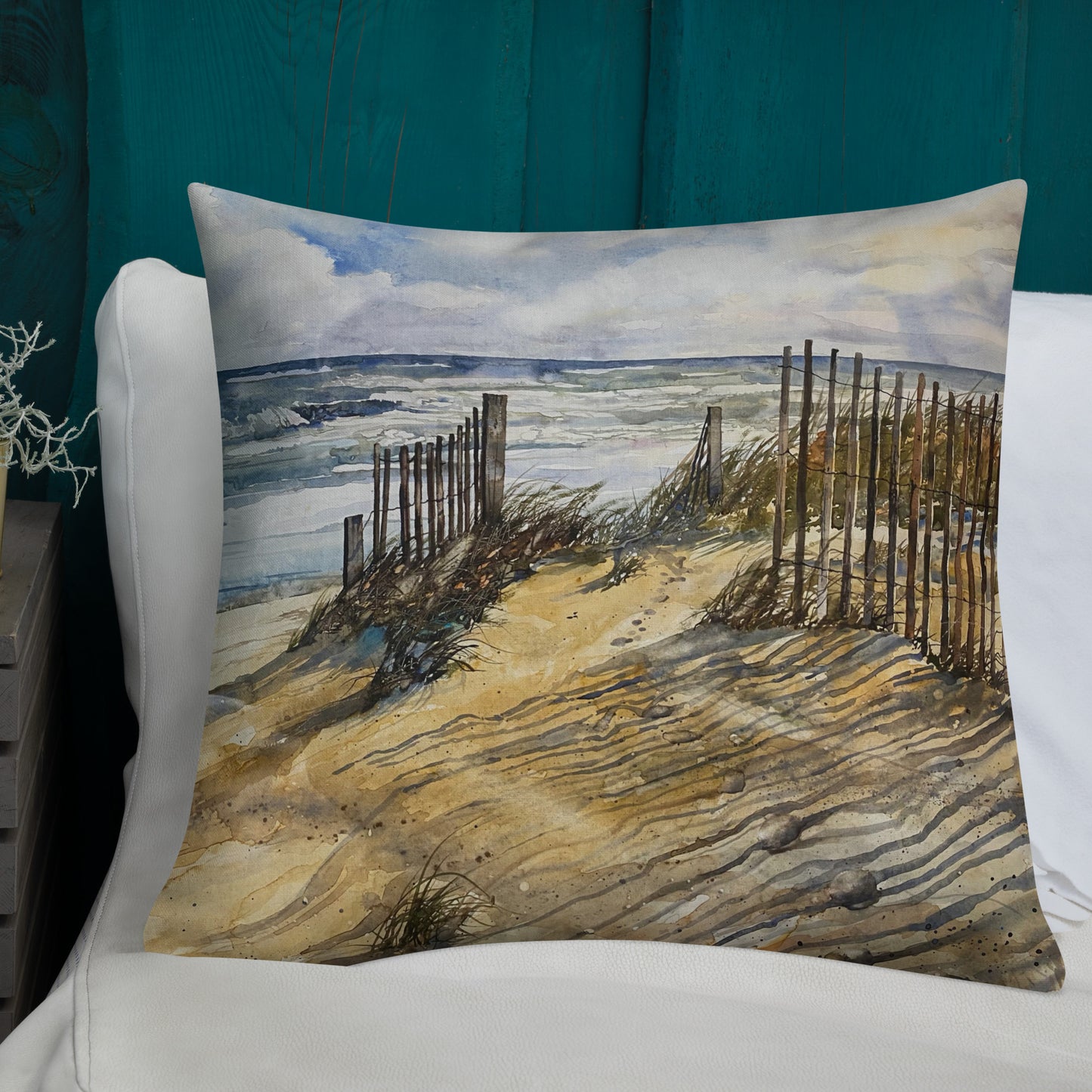 Hatteras Light  / Dunes  Premium Pillow