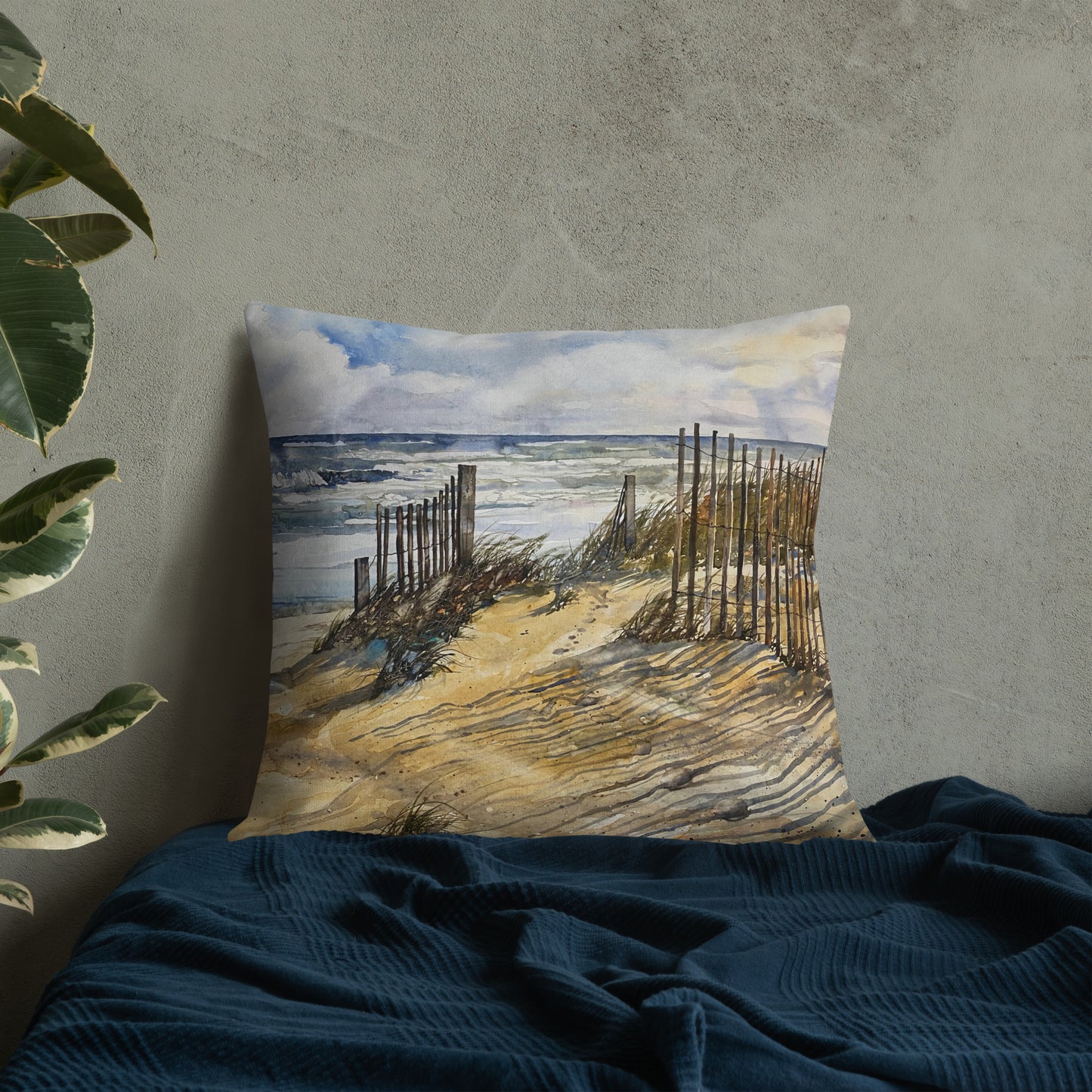 Hatteras Light  / Dunes  Premium Pillow