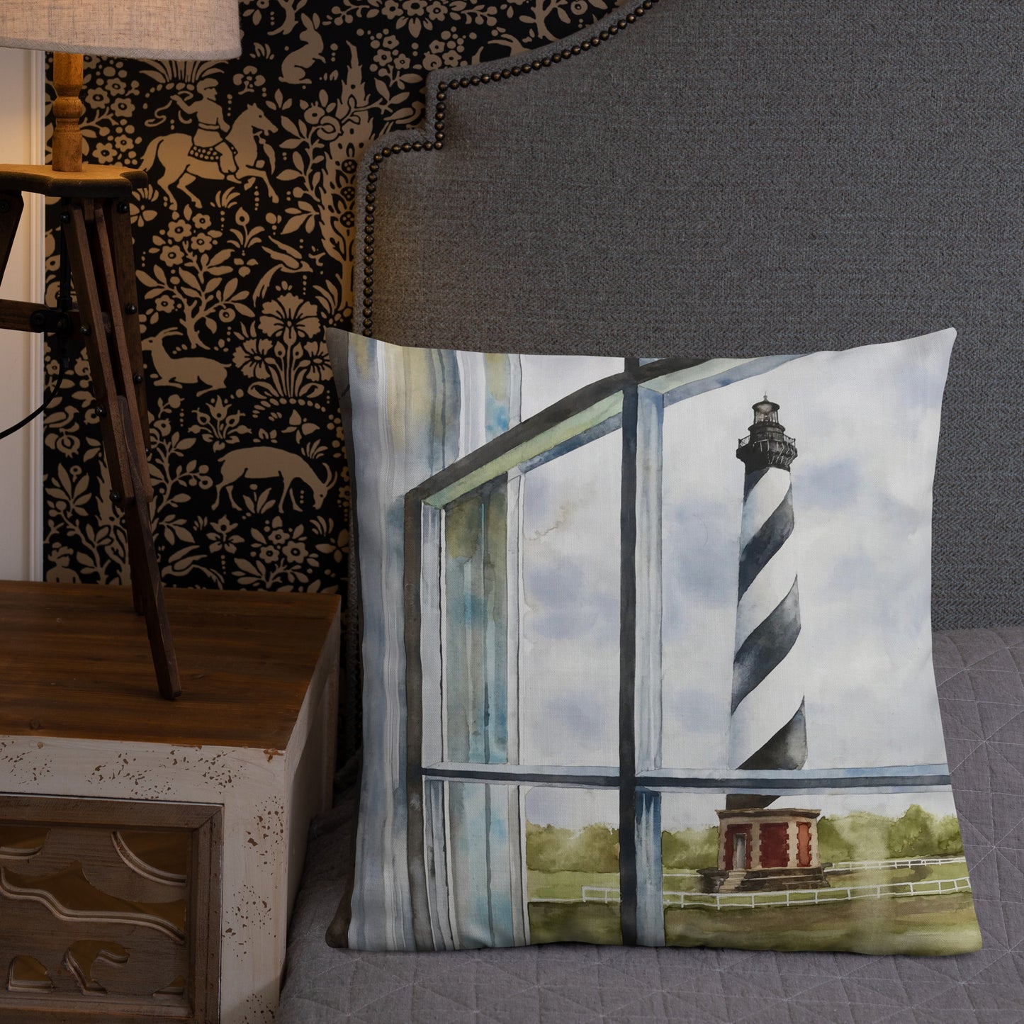 Hatteras Light  / Dunes  Premium Pillow