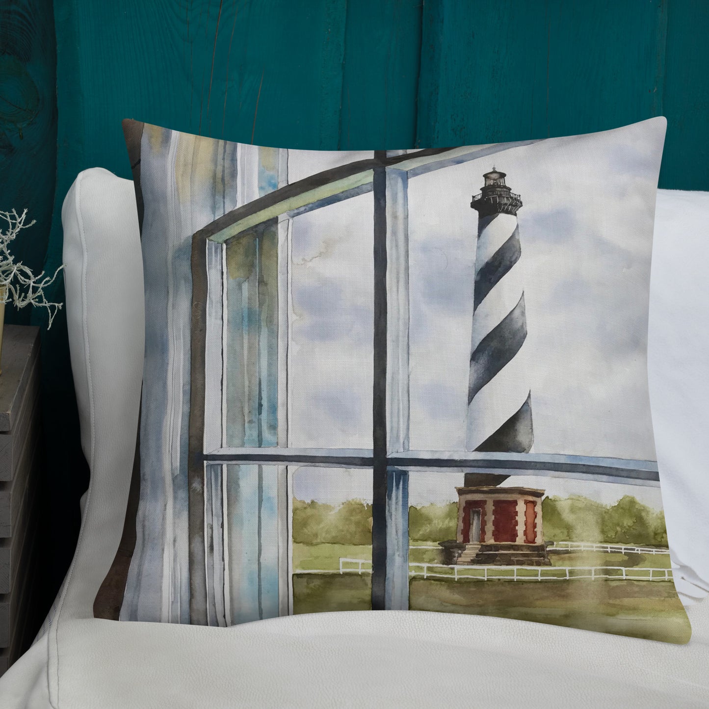 Hatteras Light  / Dunes  Premium Pillow