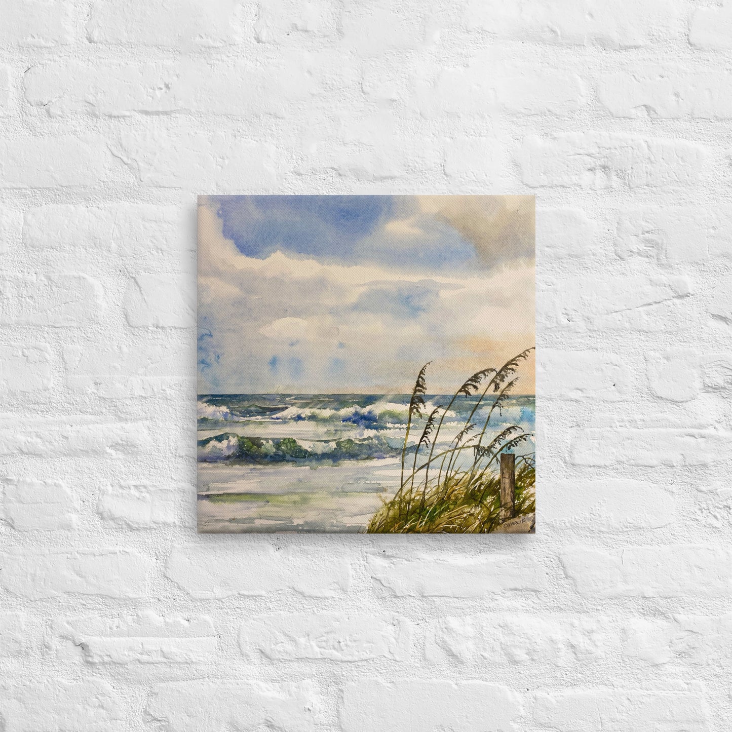 "High Tide" Canvas  Waves, NC Outer Banks