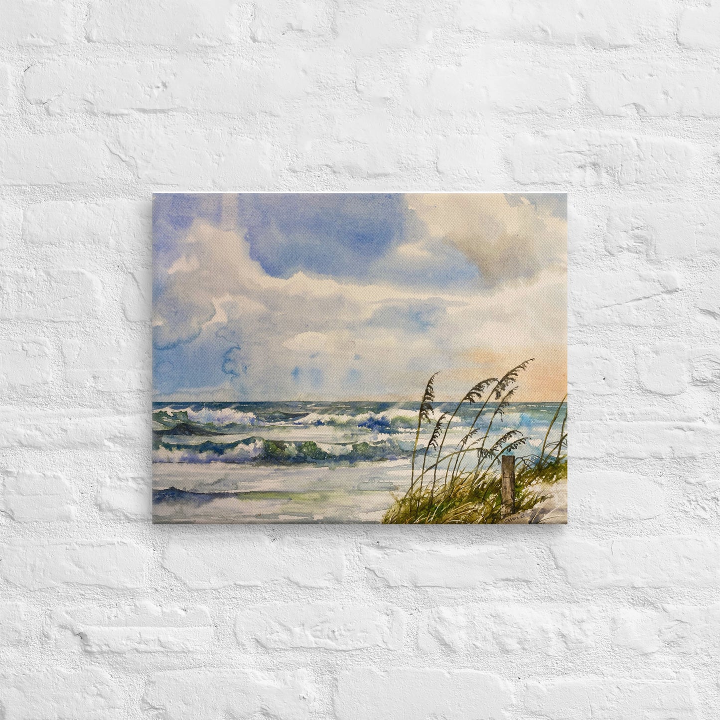 "High Tide" Canvas  Waves, NC Outer Banks