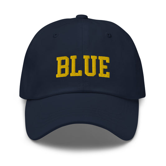 Michigan "BLUE" classic chino unstructured cap (see GO BLUE bundle below)