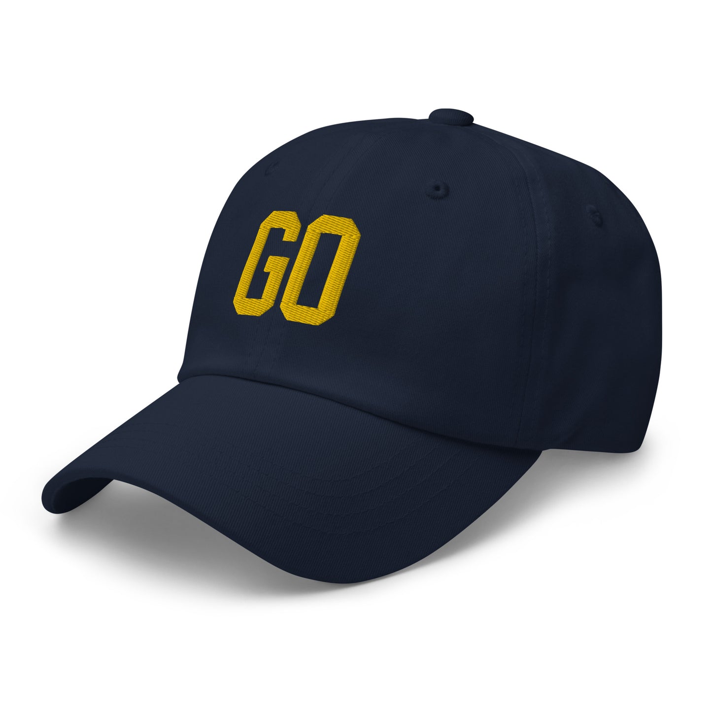 Michigan "GO" classic chino unstructured cap (see GO BLUE bundle below)