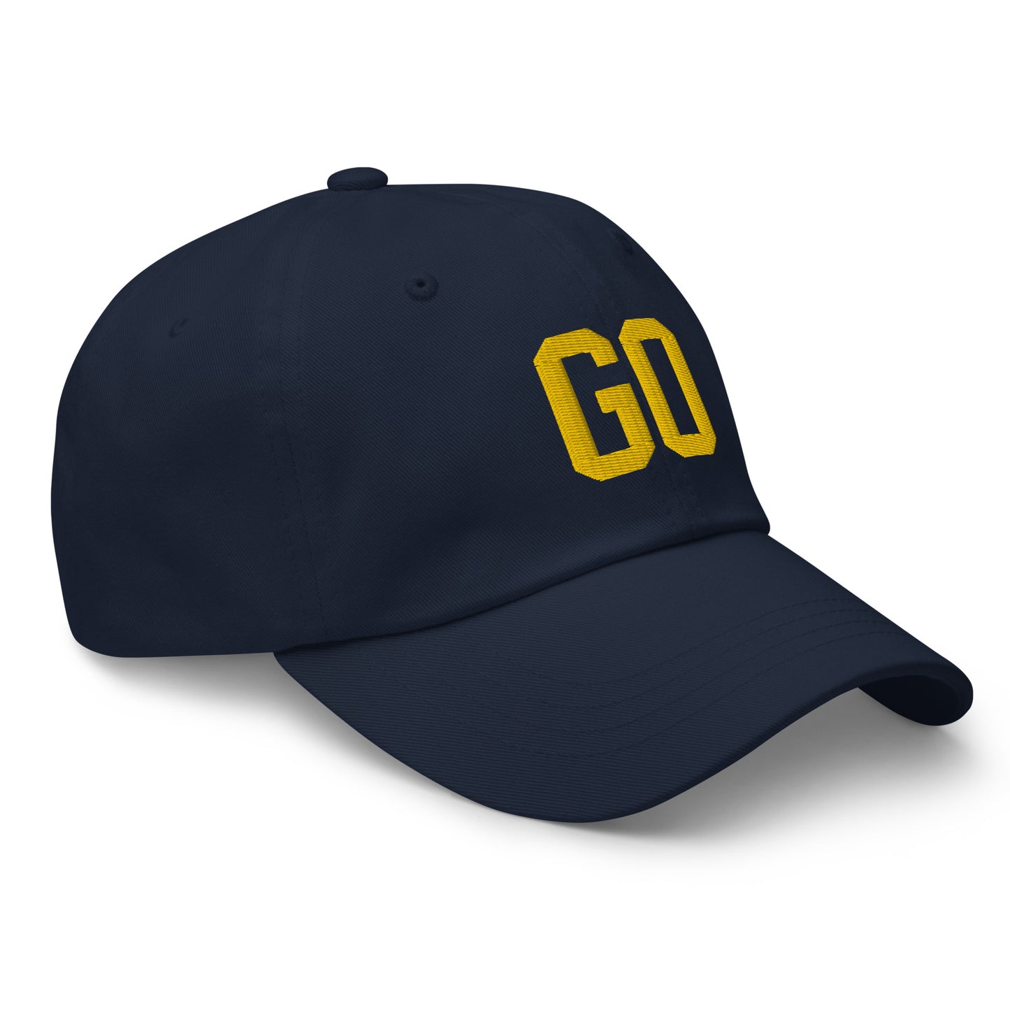 Michigan "GO" classic chino unstructured cap (see GO BLUE bundle below)