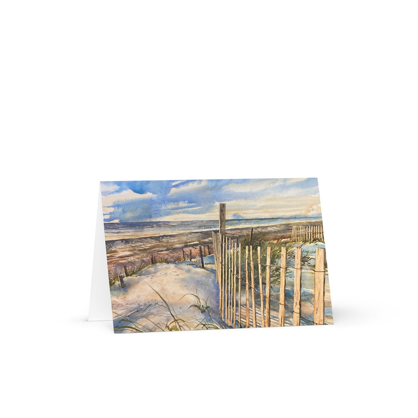 "Morning Walk" Greeting card Outer Banks