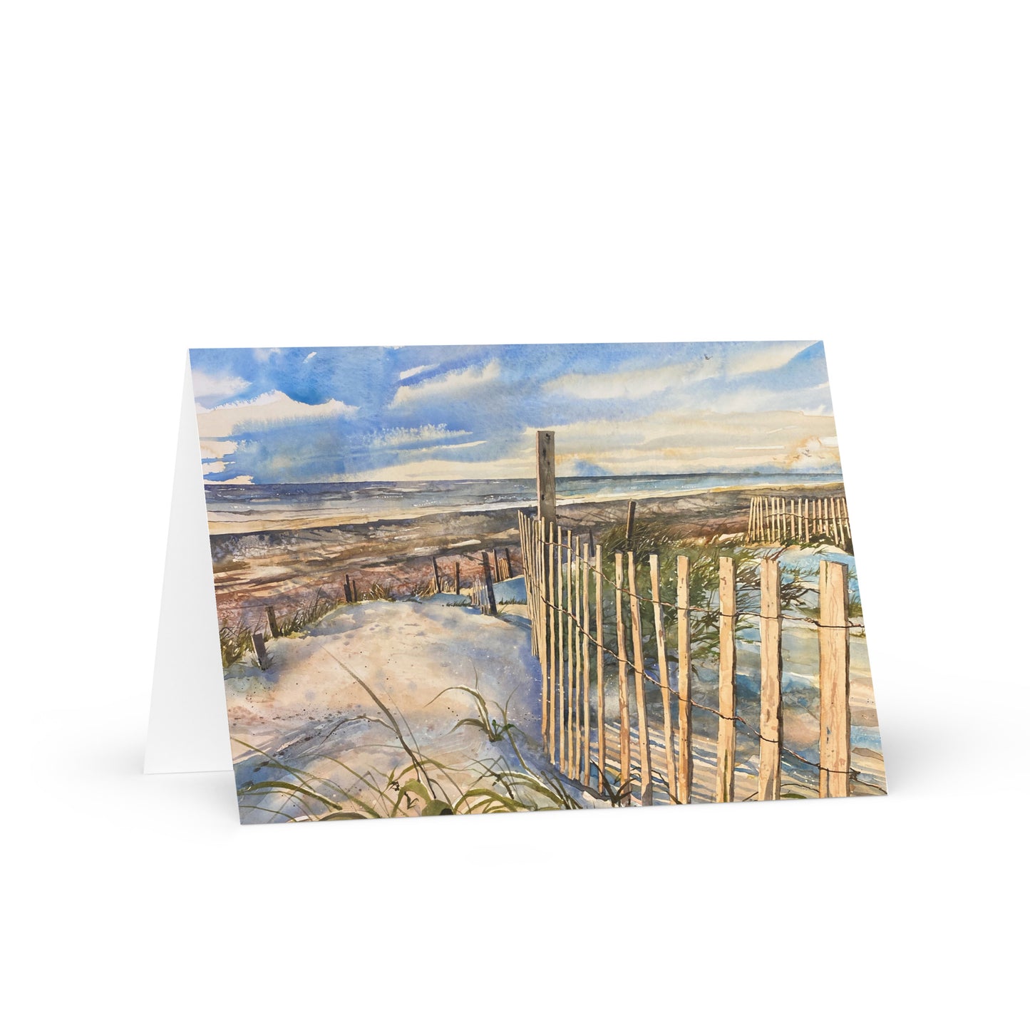 "Morning Walk" Greeting card Outer Banks