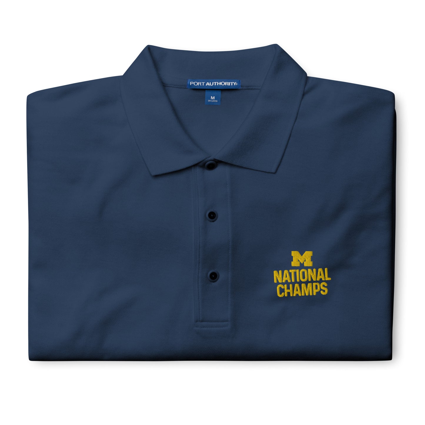 National Champs Embroidered Men's Premium Polo