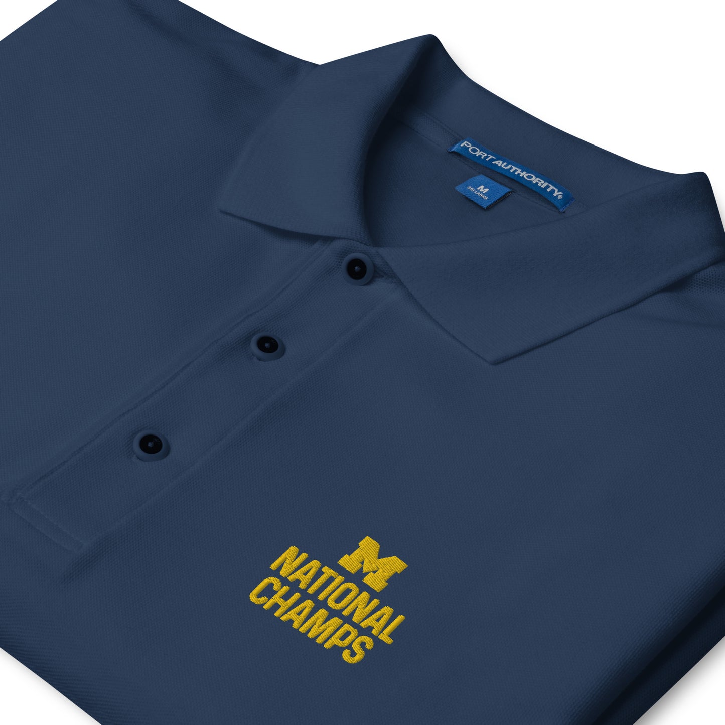 National Champs Embroidered Men's Premium Polo