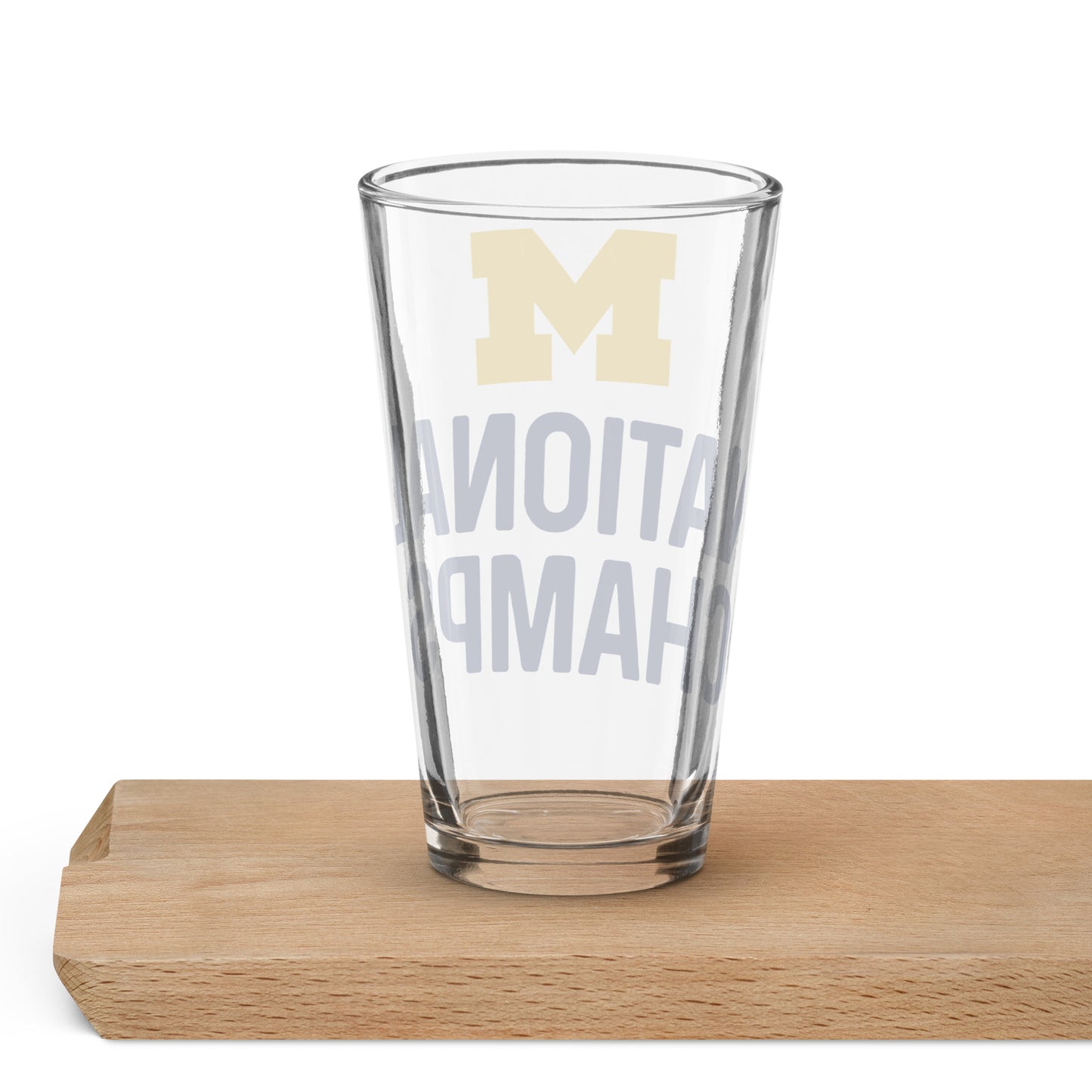 National Champs Shaker pint glass