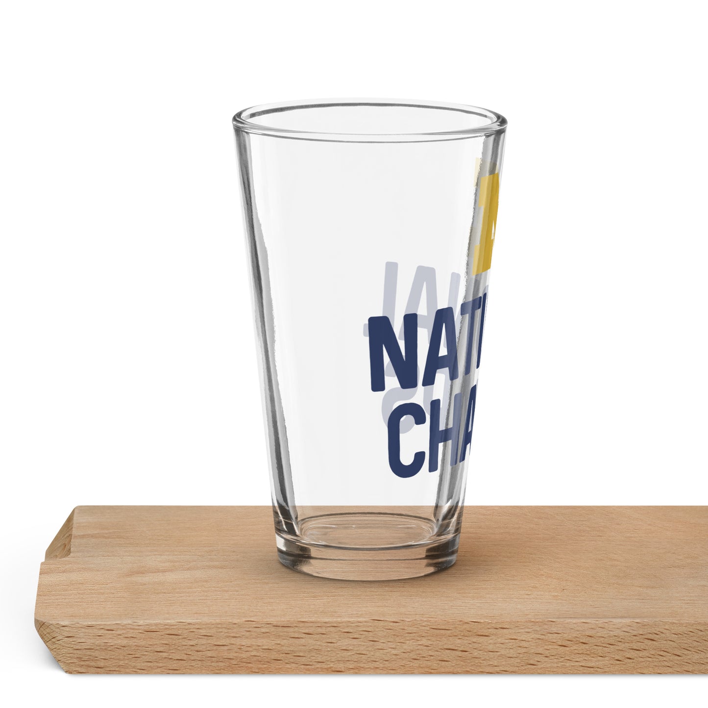 National Champs Shaker pint glass