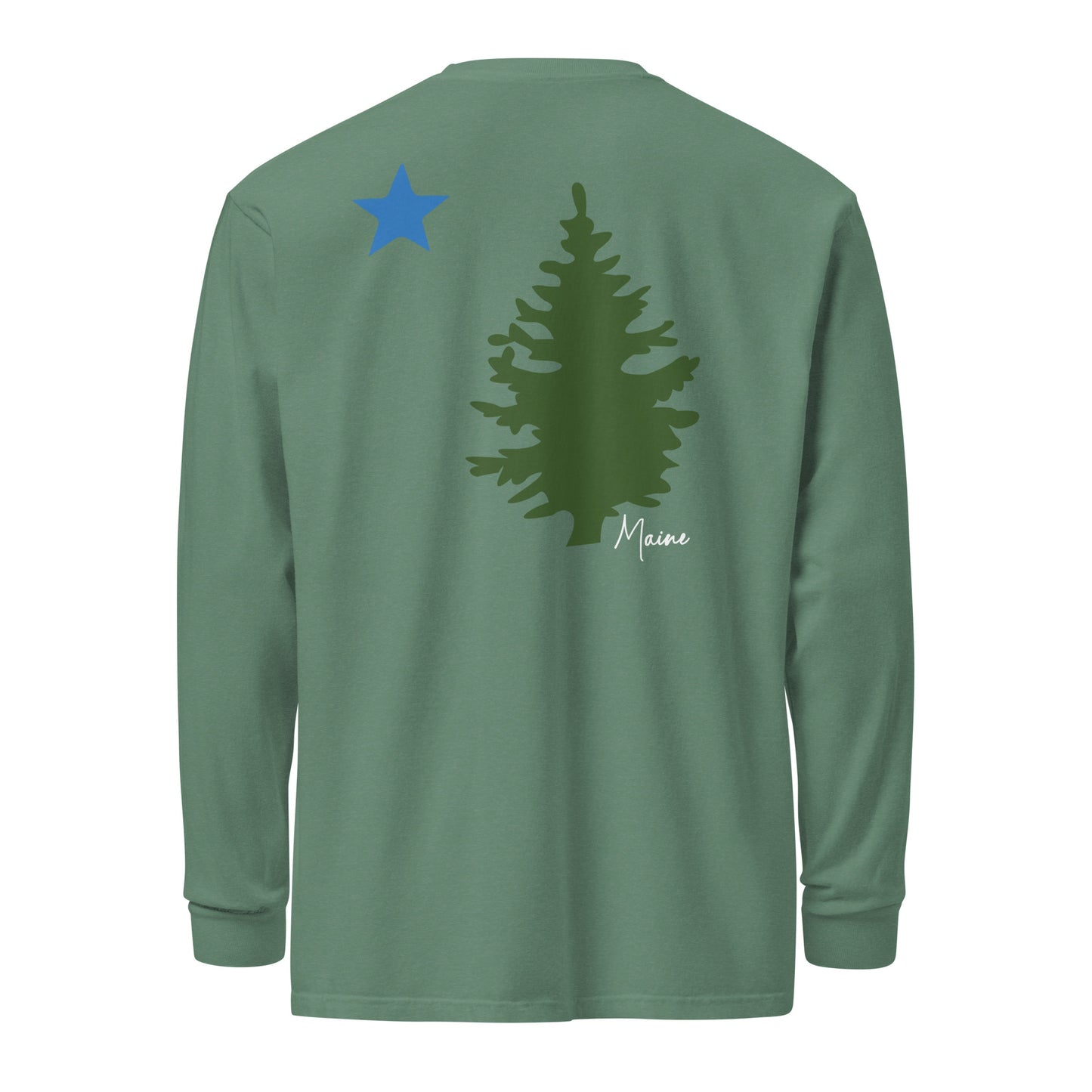 Maine Flag Garment-dyed heavyweight long-sleeve shirt