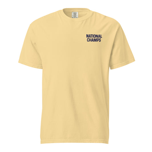 National Champs Embroidered  Unisex garment-dyed heavyweight t-shirt Comfort Colors®