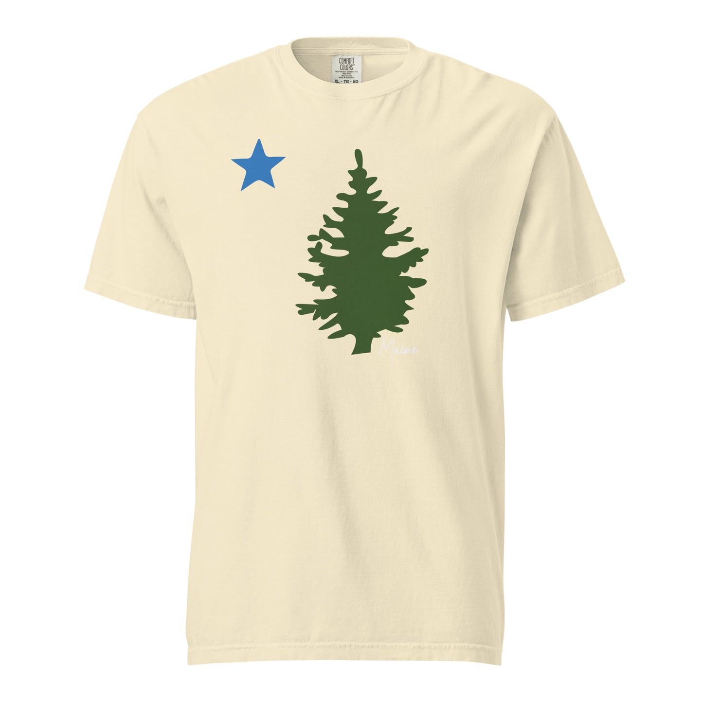 Maine Flag Unisex garment-dyed heavyweight t-shirt