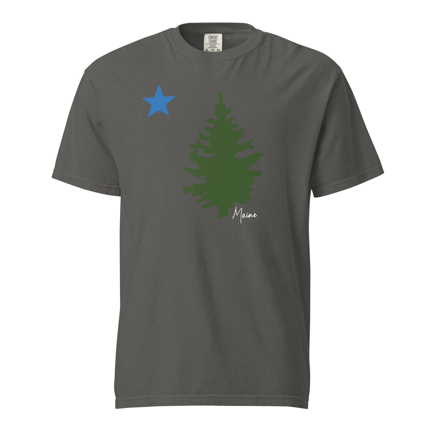 Maine Flag Unisex garment-dyed heavyweight t-shirt