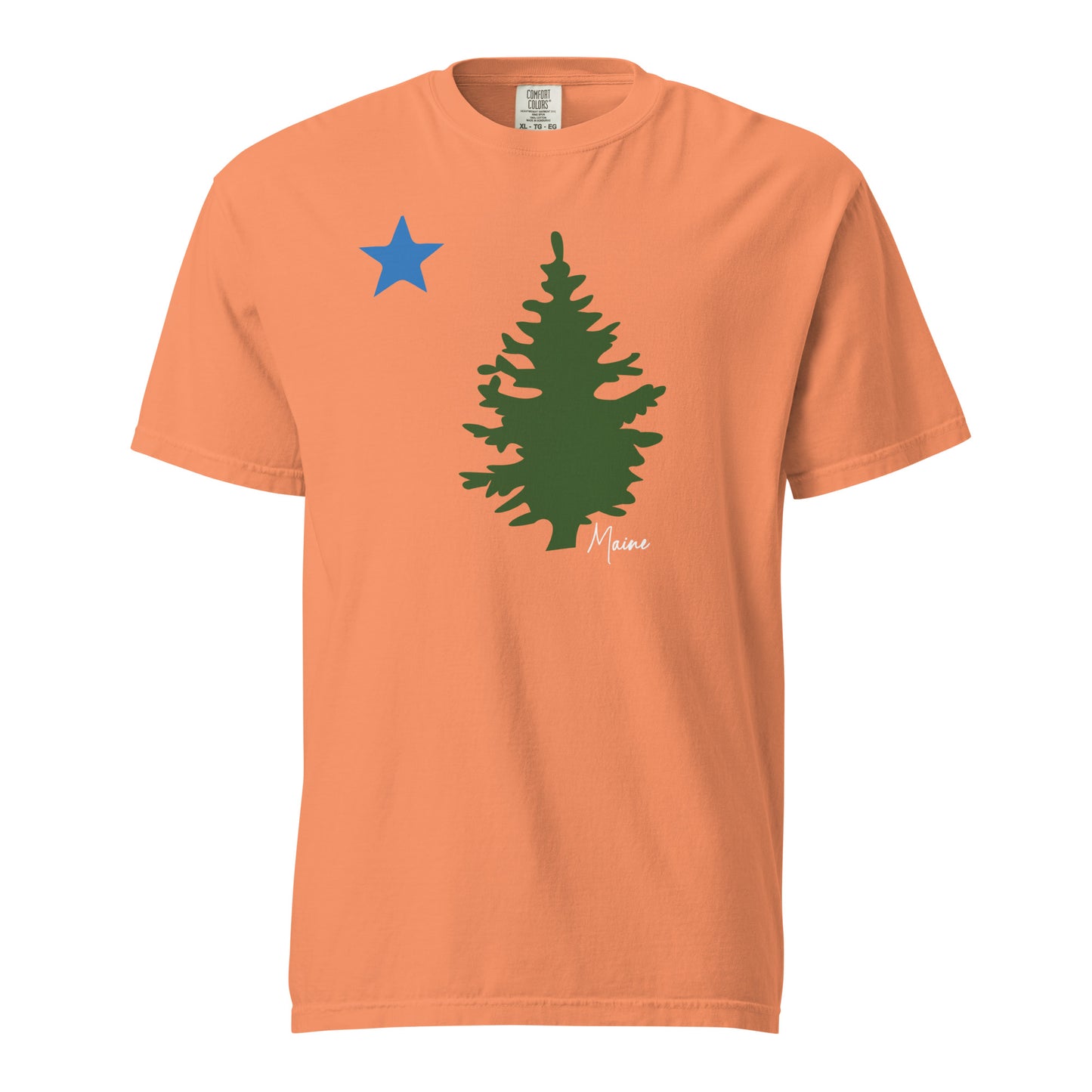 Maine Flag Unisex garment-dyed heavyweight t-shirt