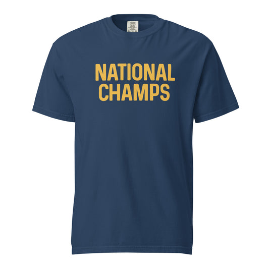 National Champs Unisex garment-dyed Comfort Colors® heavyweight t-shirt