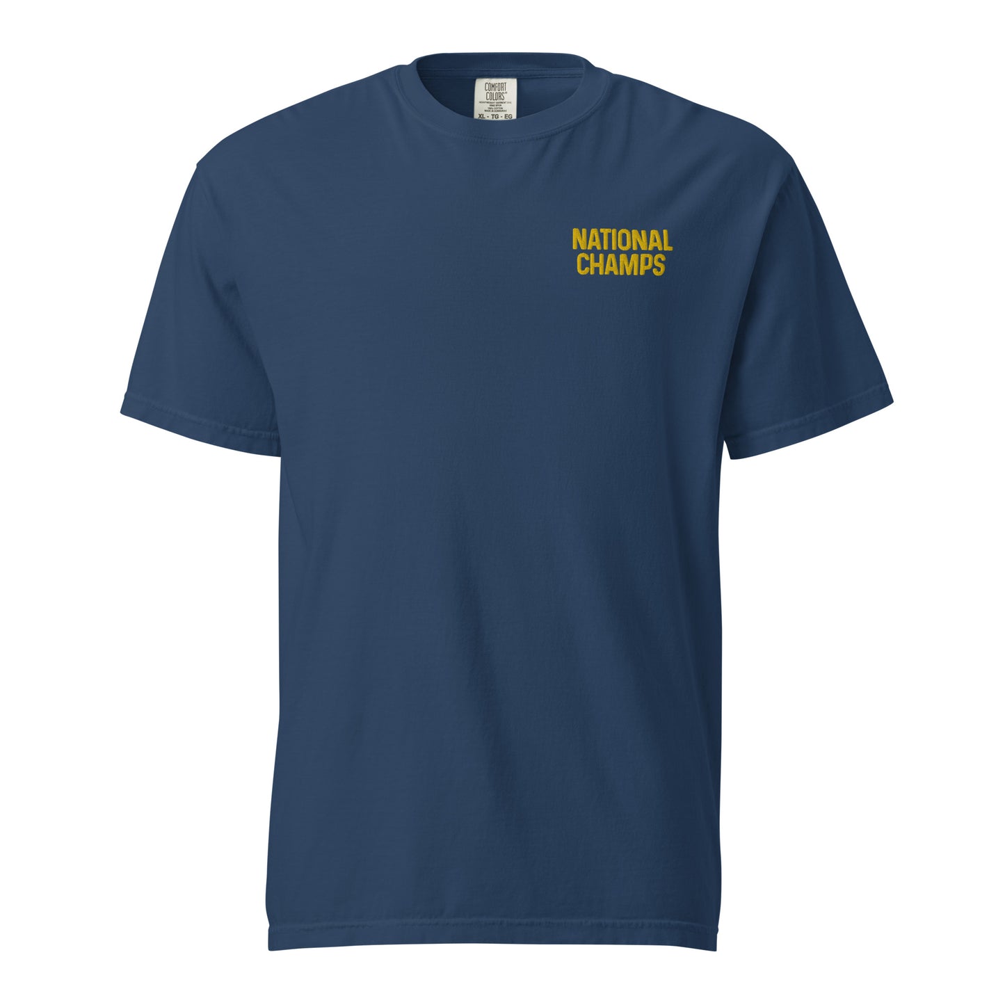 National Champs EMBROIDERED Unisex garment-dyed heavyweight t-shirt Comfort Colors®