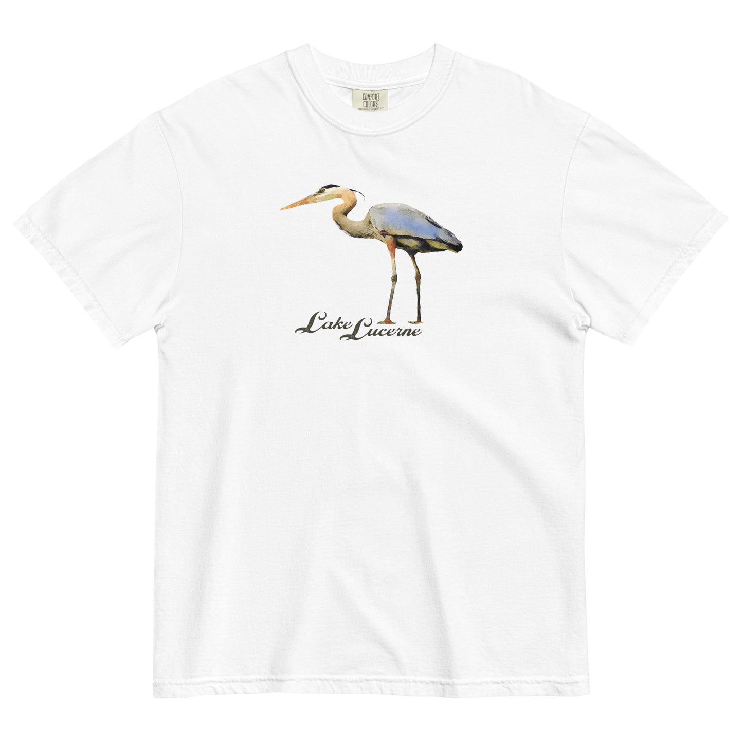 Lake Lucerne Heron Unisex garment-dyed heavyweight t-shirt