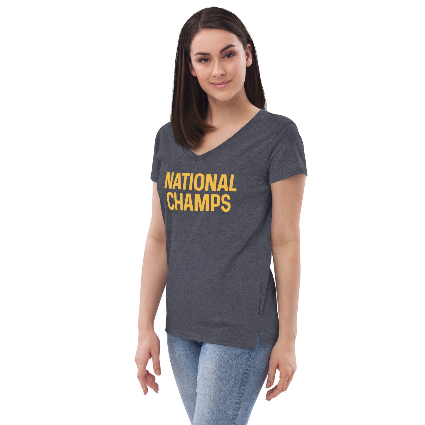 National Champs Women’s recycled v-neck t-shirt