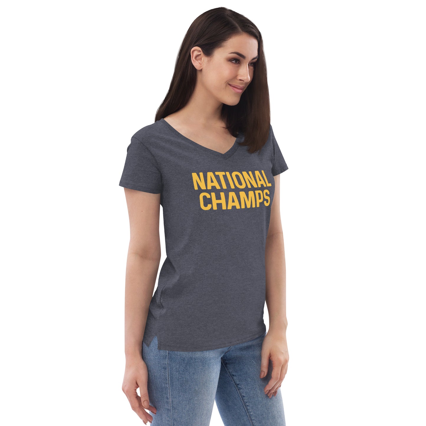 National Champs Women’s recycled v-neck t-shirt